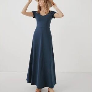 Pact cross back maxi dress